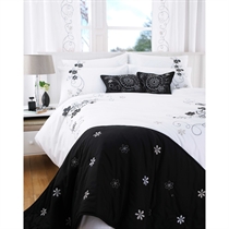 Unbranded Lulu Black Quilt Cover Set Double