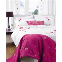 Unbranded Lulu Fuchsia Quilt Cover Set Double
