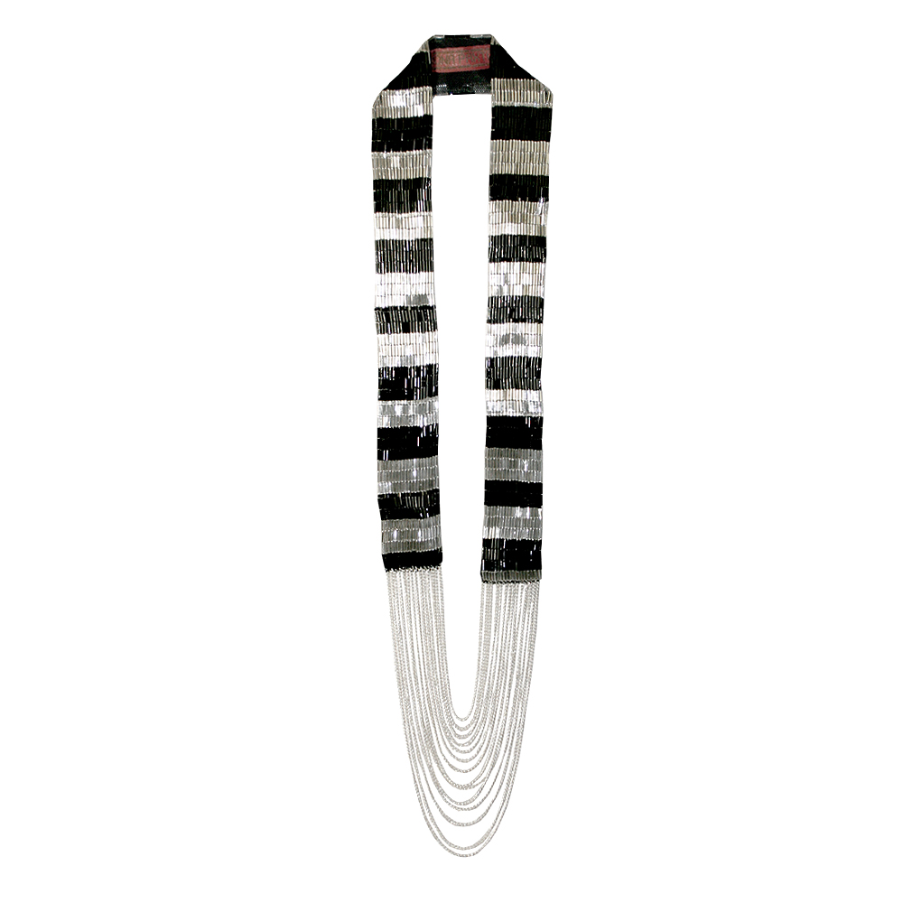 Unbranded Lulu Necklace - Black and Silver