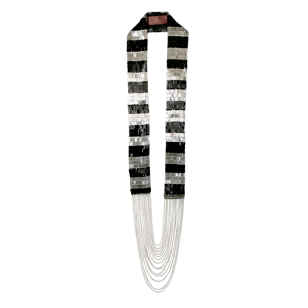 Unbranded Lulu Necklace - Black and Silver