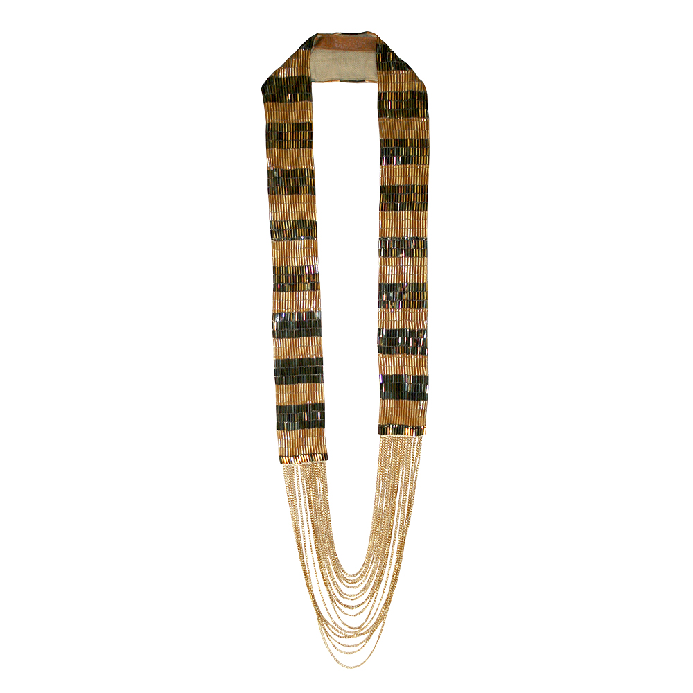 Unbranded Lulu Necklace - Gold and Hazel