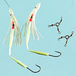 Unbranded Luminous Glow Ling Halibut Rig 2 hooks size