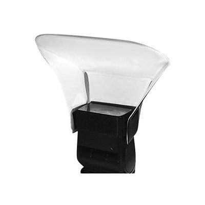 The MidiBouncer, designed for use with large professional flashes such as Metz, Sunpak, etc., enlarg