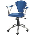 Luna Operators Chair - Blue Leather