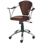 Luna Operators Chair - Brown Leather