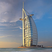 Enjoy wonderful views of the Arabian Gulf combined with traditional Arabic and international cuisine