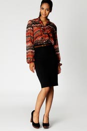 Unbranded Lykke Navaho Pussybow Blouse