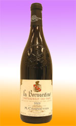 100% Grenache. 13 grape varieties are recognized for Châteauneuf du Pape. Chapoutiers is made with
