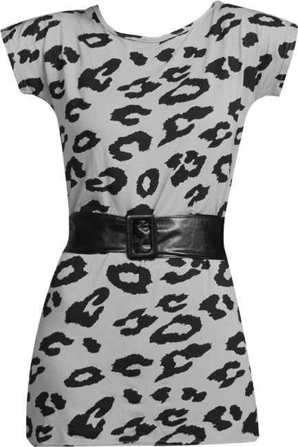 Unbranded Machiko leopard print belted dress