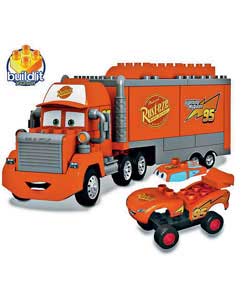 The highest price point in the Cars collection includes a Buildable Mack and Lightning McQueen.True 