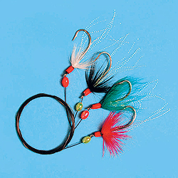 Unbranded Mackerel Feathers - 5 Hook Size 1-0 Multi