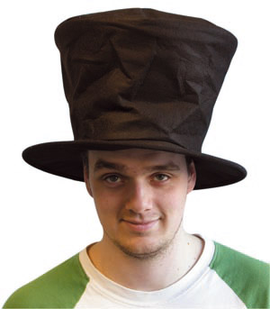 Mad Hatter hat with wire brim