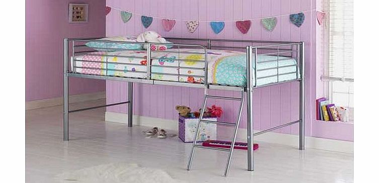 Unbranded Maddison Mid Sleeper Bed Frame - Silver