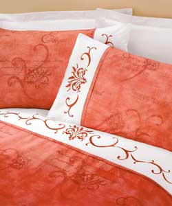 Madeira Double Duvet Cover Set - Terracotta