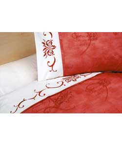 Madeira Single Duvet Cover Set - Terracotta