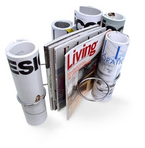 Give any home a touch of elegance with this unique periodical publication display system.