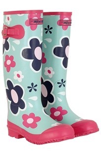 Unbranded Magenta Daisy Tayberry Ladies Wellington Boot
