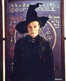 signed maggie smith harry potter photo