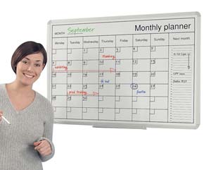 Unbranded Magnetic drywipe monthly planner
