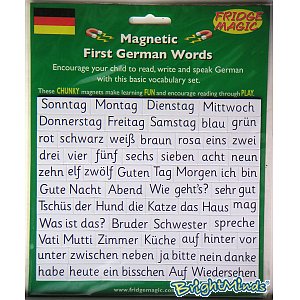 Unbranded Magnetic First German Words