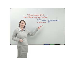 Unbranded Magnetic whiteboards vitreous enamel steel