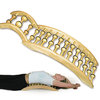 Deluxe Magnetic Wooden Back Stretcher with detachable adjustable Shiatsu neck support.