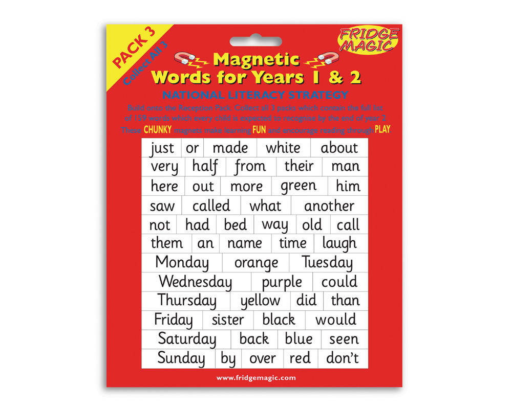 Unbranded Magnetic Words Yrs 1 and 2 Set Three