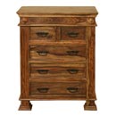 Mah Haraja Indian light 5 drawer chest of