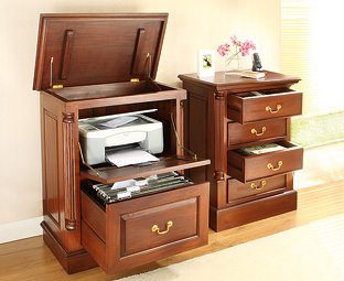 Unbranded Mahogany 4-Drawer Chest