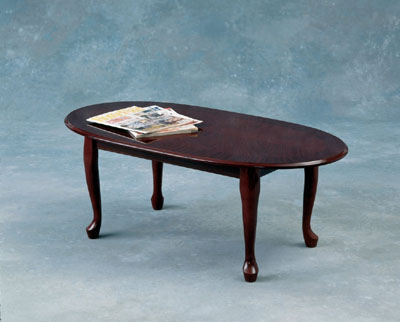 Attractive butterfly design Queen Ann Long John coffee table in mahogany. This item is supplied flat