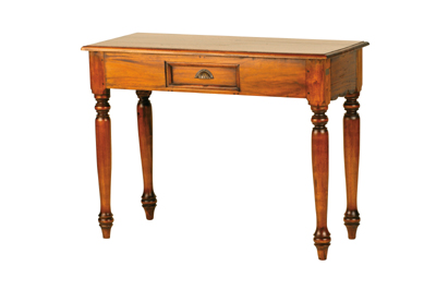 HAND CRAFTED DETAIL SOLID MAHOGANY SCALLOP CONSOLE TABLE