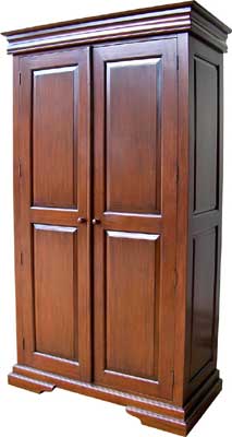 Unbranded Mahogany Double Wardrobe Petersham