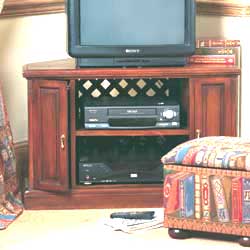 Mahogany with lattice-weave back