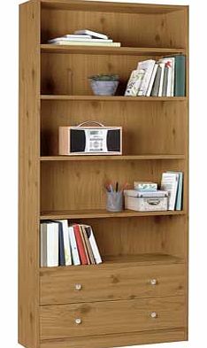 Oak Book Shelves, Habitat Maine 2 Shelf Small Bookcase Oak Effect