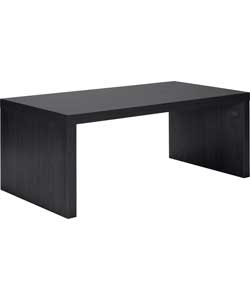 Unbranded Maine Coffee Table - Chunky Black Wood Effect