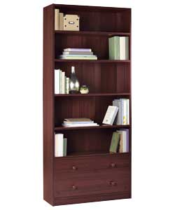 Unbranded Maine Extra Deep Bookcase with Drawers -