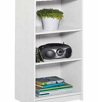 Unbranded Maine Half Width Small Extra Deep Bookcase - White