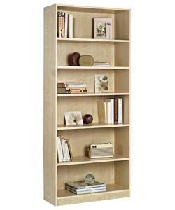 Unbranded Maine Maple Finish Tall Wide Extra Deep Bookcase