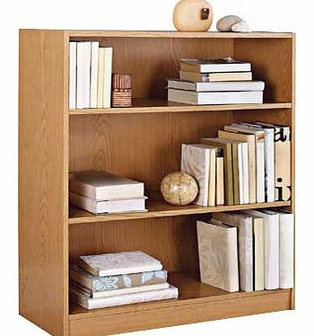 Unbranded Maine Small Extra Deep Bookcase - Oak Effect