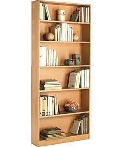 Unbranded Maine Tall Wide Beech Effect Bookcase