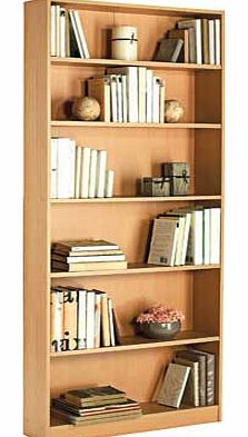 Unbranded Maine Tall Wide Bookcase - Beech Effect