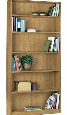 Unbranded Maine Tall Wide Bookcase - Oak Effect