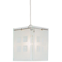 Maio Pendant With Acid Clear Glass Panels Silver Effect
