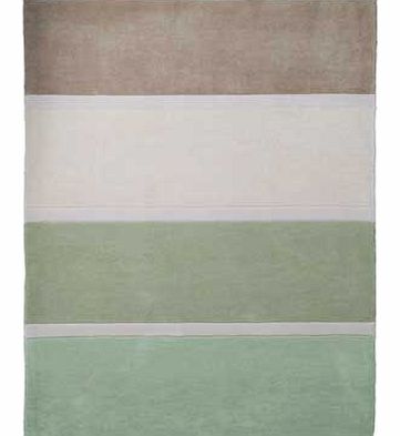 Unbranded Maison Stripe Rug - Green