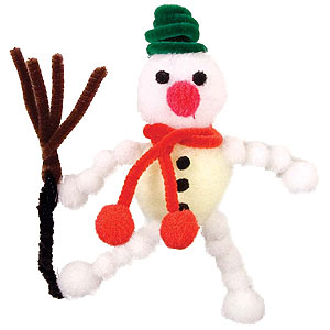The large Christmas Puppets kit contains enough instructions and materials to make two festive, mari