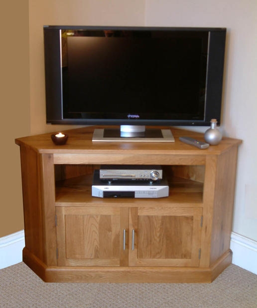 Unbranded Malano Oak Corner TV/DVD Cabinet