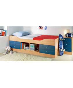 Malibu Blue Cabin Bed with Protector Mattress