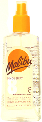 Malibu Dry Oil Spray SPF 8 200ml