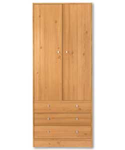 Malibu Pine 2 Door 3 Drawer Robe