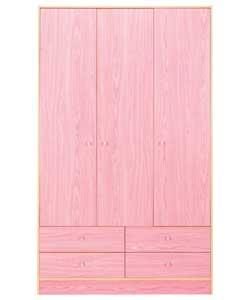 Malibu Rose 3 Door 4 Drawer Wardrobe